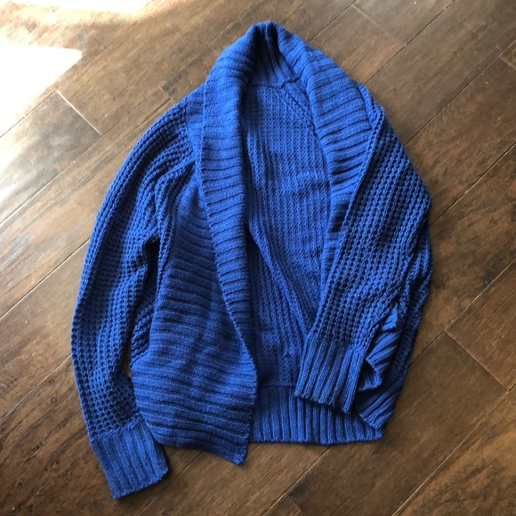 Whisper Royal blue chunky cardigan - Picture 1 of 2